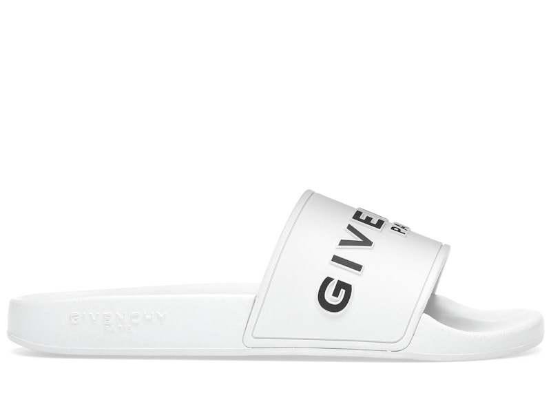 Pre-owned Givenchy Men's  Paris Flat Sandals Sneakers In White/black In Multi