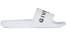 Givenchy Paris Flat Sandals White Black