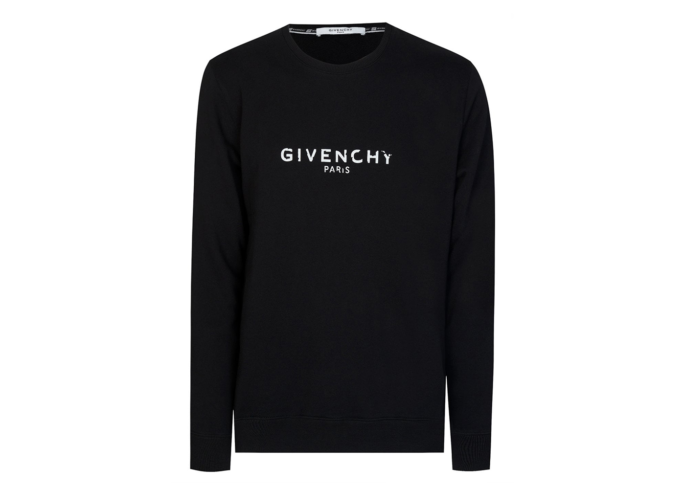 Givenchy Paris Logo Crewneck Black