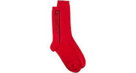 Givenchy Paris Logo Socks Red/Black