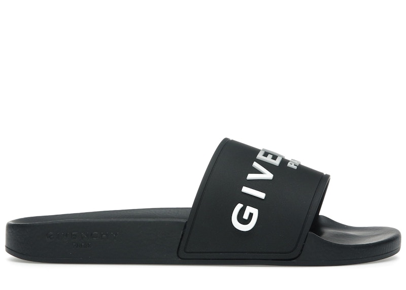 関税込★GIVENCHY★BH301TH1DB001 GIVENCHY PARIS Slide Sandals Givenchy Paris Slide Sandals Black Men's - BH301TH1DB-001 - US