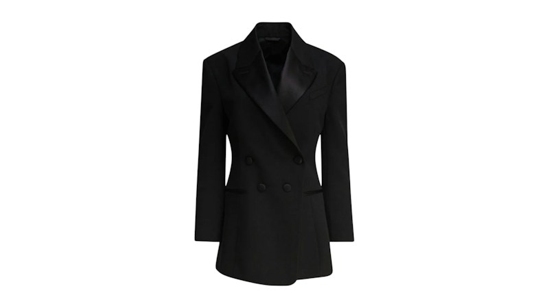 Givenchy Pleated Back Blazer Black