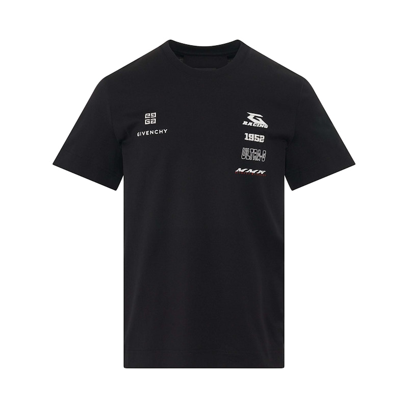 Givenchy Racing Logo T-Shirt Black/White Men's - US