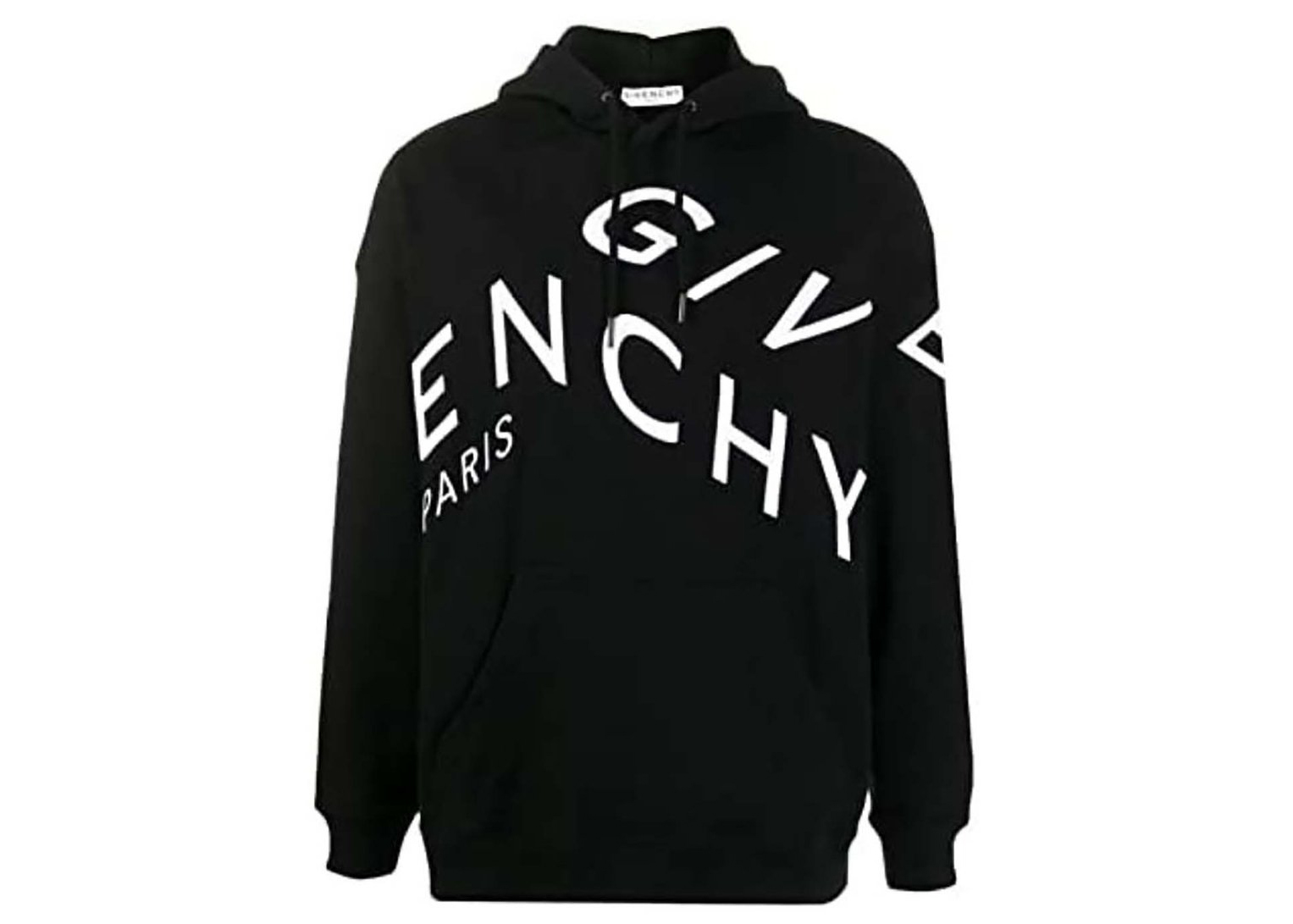 Givenchy Refracted Embroidered Logo Hoodie Black/White メンズ - JP
