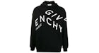 Givenchy Refracted Embroidered Logo Hoodie Black/White