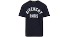 T-shirt Givenchy coupe classique bleu marine/blanc