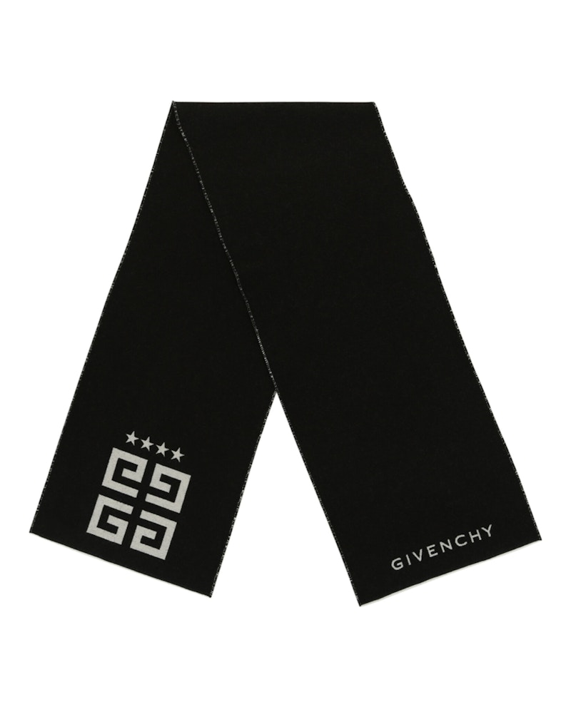 Givenchy Reversible 4G Stars Scarf Black White Men's - US
