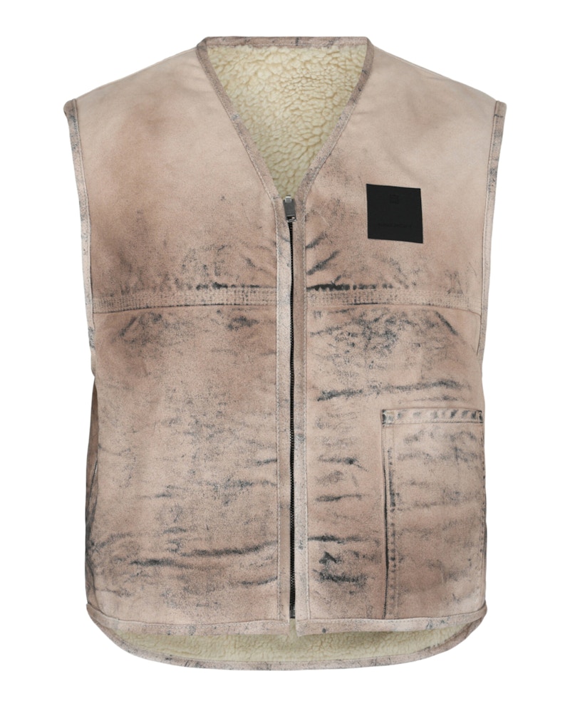 Men's Givenchy Reversible Denim Vest in Light Pink