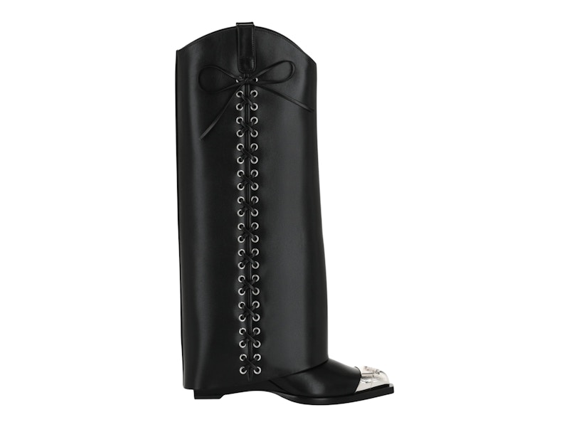 Givenchy Shark Lock Cowboy Boots Black (Women's) BE703A-E21W-001