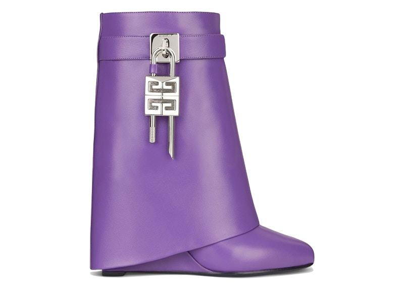【関税＆送料込み】Givenchy Shark Lock Pant Ankle Boots Sho Givenchy Shark Lock Stiletto Ankle Boots in Latex | Saks