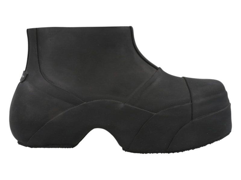 Pre-owned Givenchy Men's  Show Ankle Rainboots Sneakers In Black