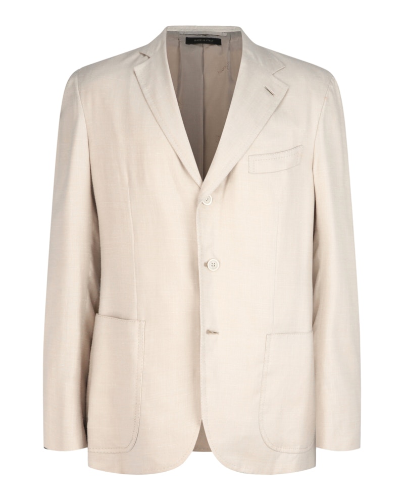 Blazer Givenchy de botonadura sencilla, color marfil