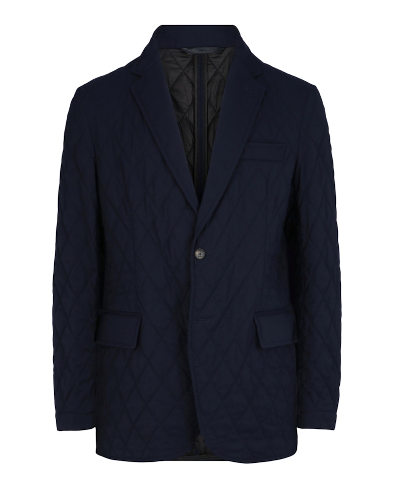 Blazer matelassé à boutonnage simple Givenchy bleu marine