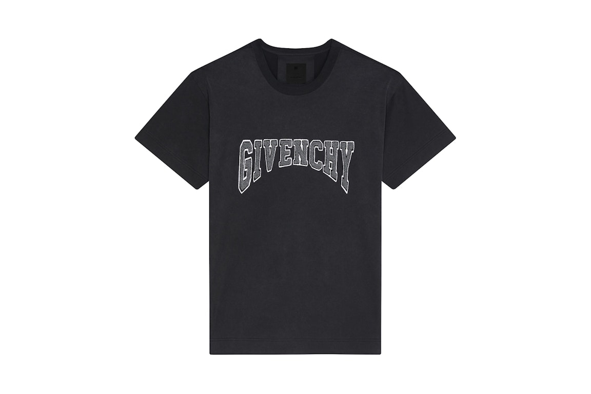 Pre-owned Givenchy Slim Fit Jersey With Patch T-shirt Faded Black