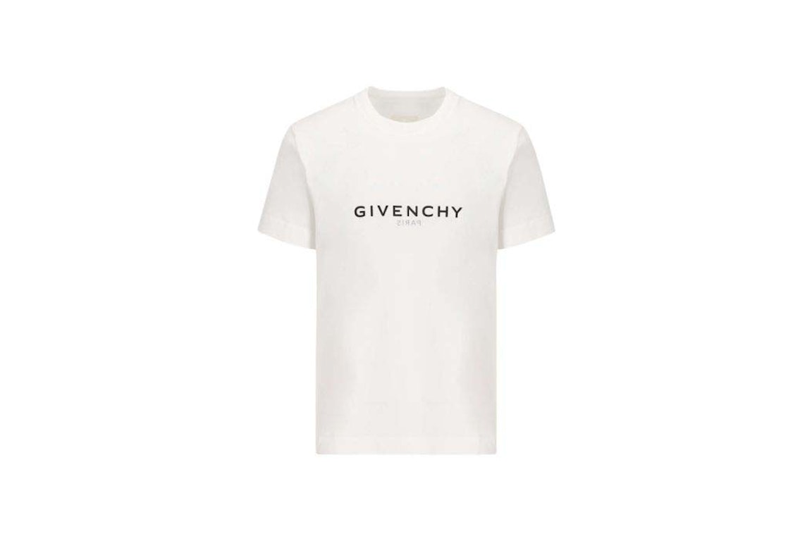 Pre-owned Givenchy Slim Fit Logo T-shirt White