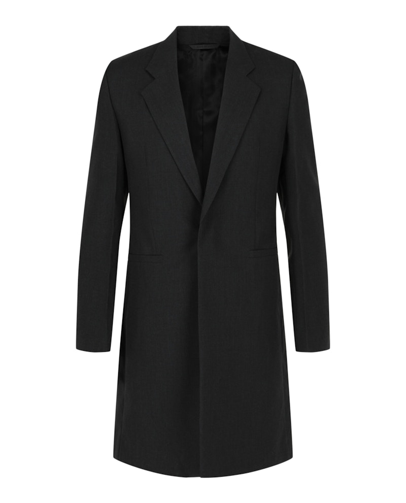 Givenchy Slim Fit Single-Breasted Coat Grey Multi