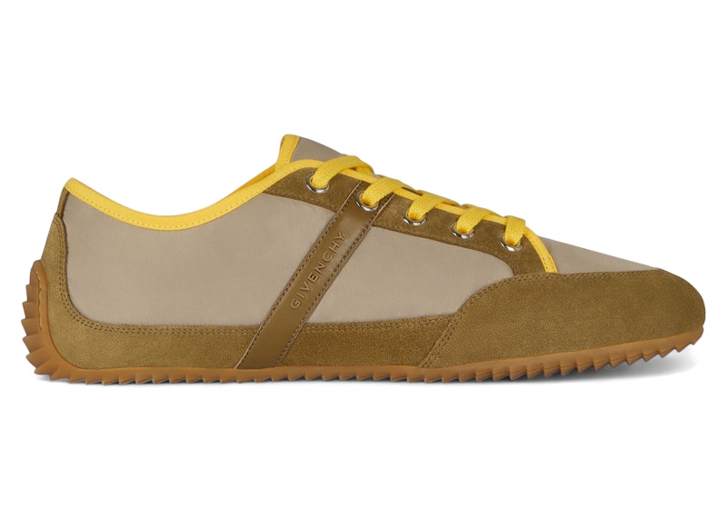 Pre-owned Givenchy Men's  Slim Sneaker Sneakers In Khaki/yellow