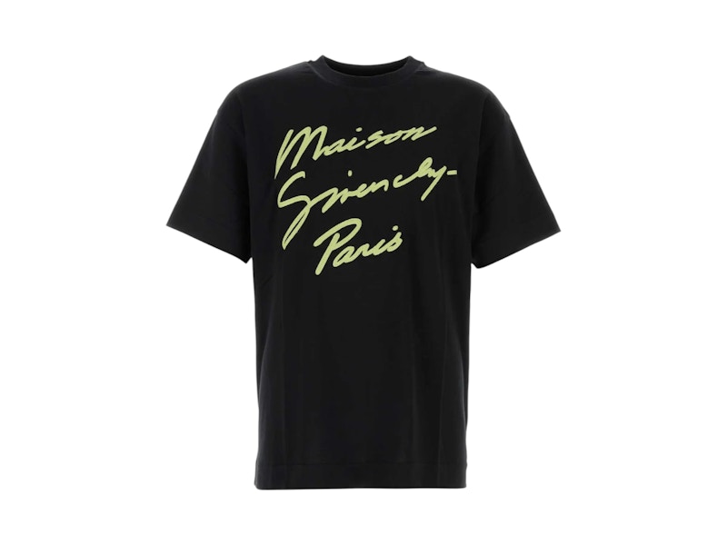 Givenchy Slogan Embroidered Crewneck T-shirt Black Men's - US