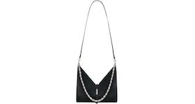 Givenchy Small Cut Out Bag In Box Leather With Chain Black