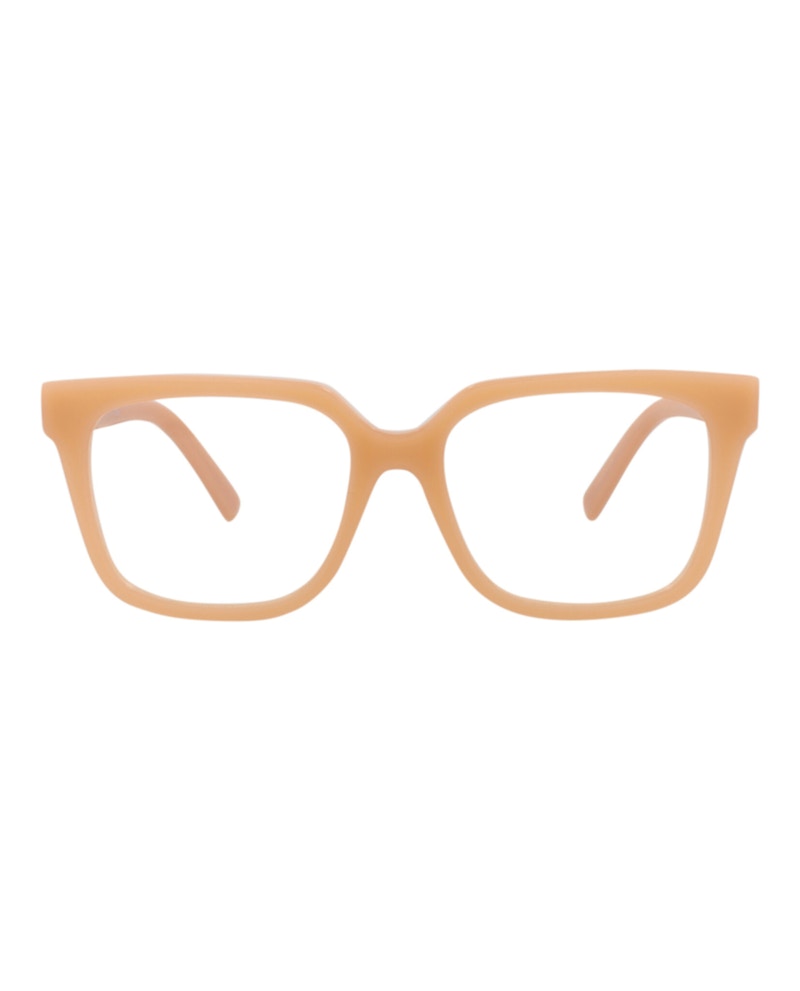 Pre-owned Givenchy Squareframe Acetate Optical Frames In Beige Beige Transparent (gv50042i/54/057)