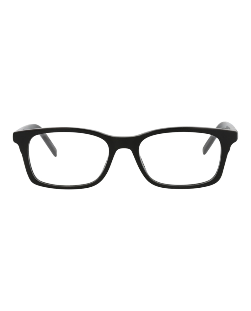 Pre-owned Givenchy Women's Squareframe Acetate Optical Frames In Black Black Transparent (gv50029i/52/001)