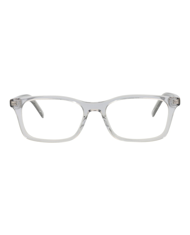 Pre-owned Givenchy Women's Squareframe Acetate Optical Frames In Grey Grey Transparent (gv50029i/52/020)