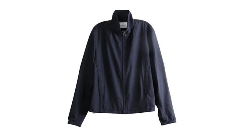 Givenchy Striped Zipped Blouson Jacket Navy