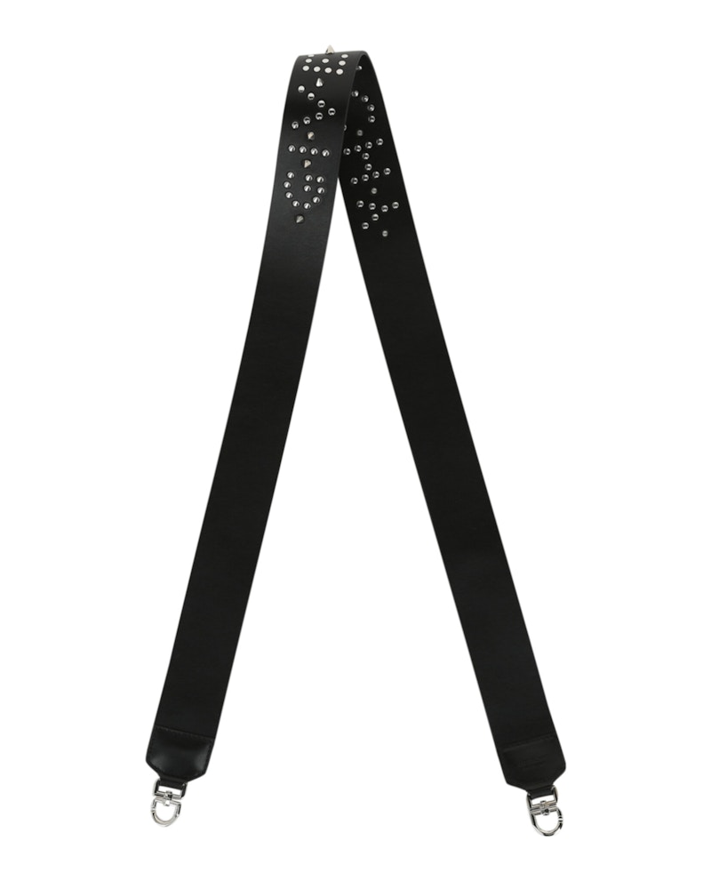 Givenchy Studded Handbag Strap In Leather Black