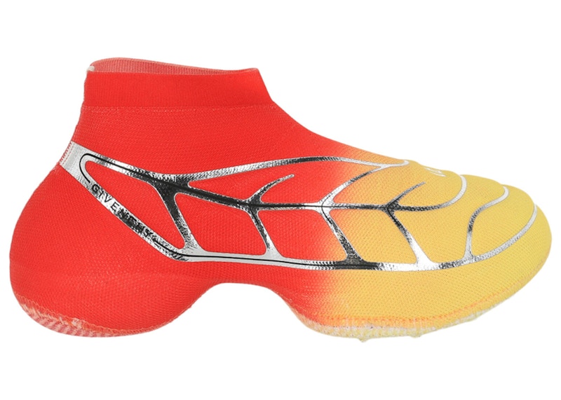 Men's Givenchy TK360 Plus Mid Sneaker BSTROY Gradient Sneakers in Red/Yellow