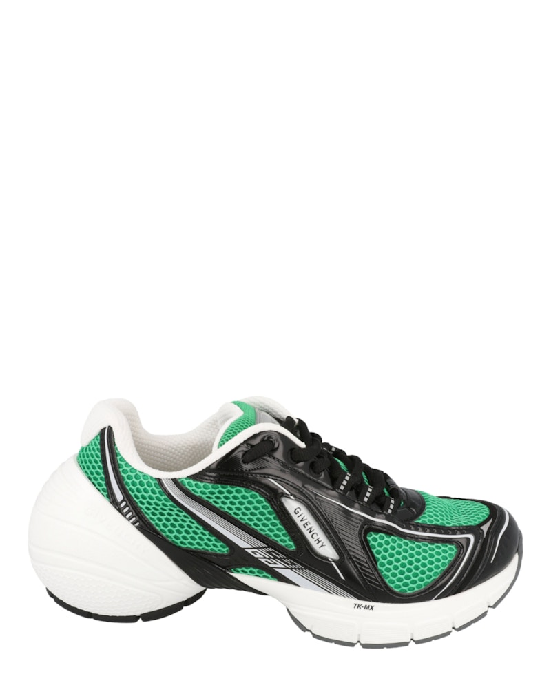 GIVENCHY Pre-owned Men's Tkmx Runners White Sneakers In Green