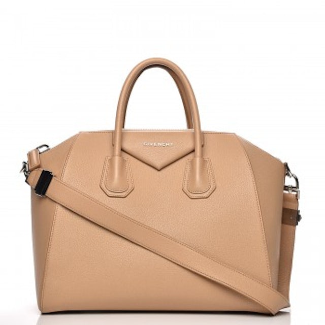 Givenchy Beige Sugar Goatskin Leather Small Antigona Bag