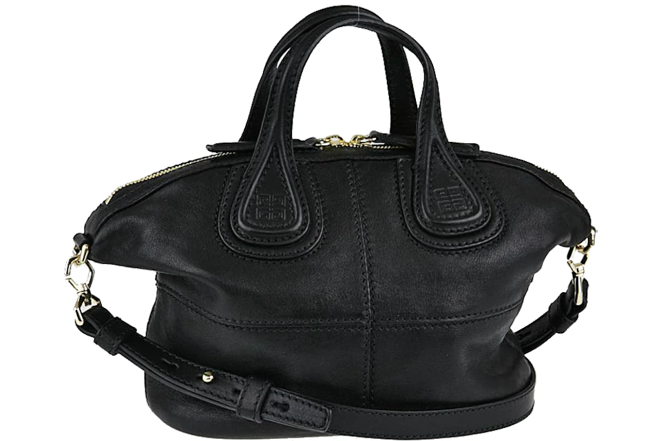 Givenchy Nightingale Tote Micro Black in Lambskin with Gold-Tone - US