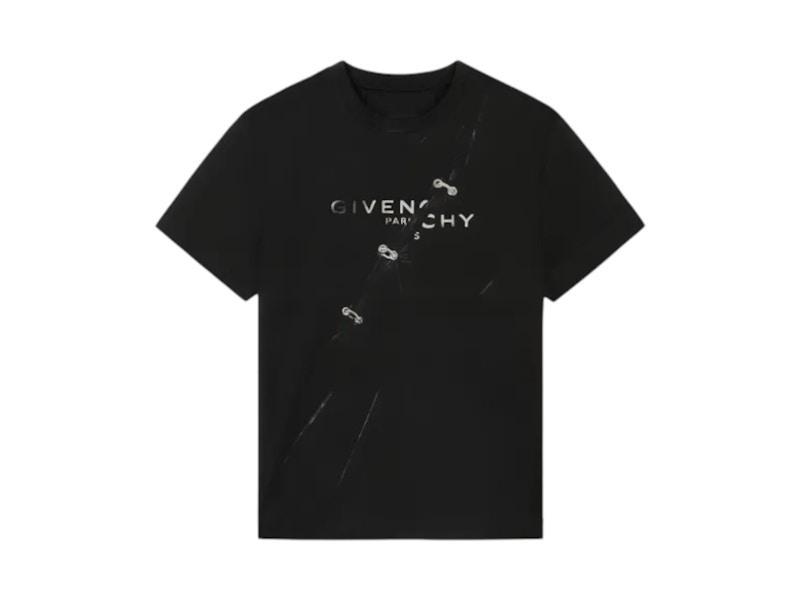 Givenchy Trompe L Oeil Logo T-shirt Black メンズ - JP