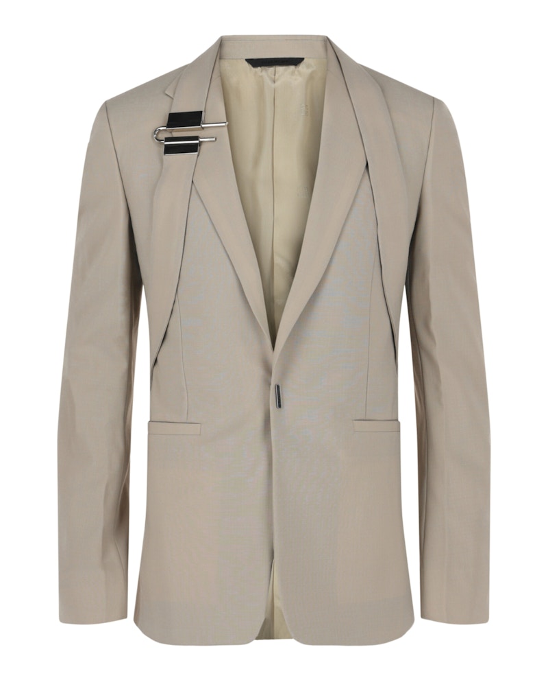 Givenchy U-Lock Harness Blazer Stone Grey Men's - US