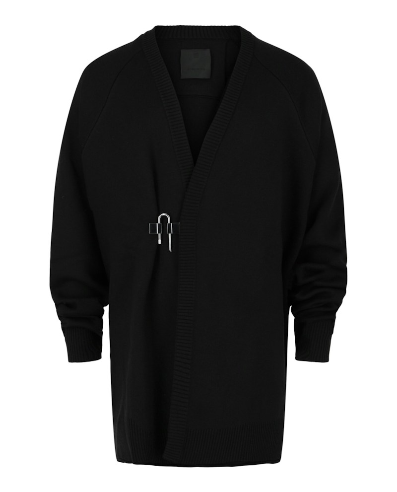 Givenchy U-Lock Knit Cardigan Black