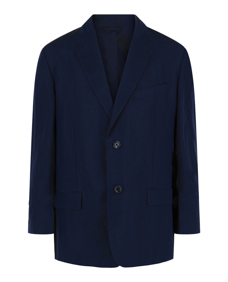Givenchy Unconstructed Single-Breasted Jacket Navy