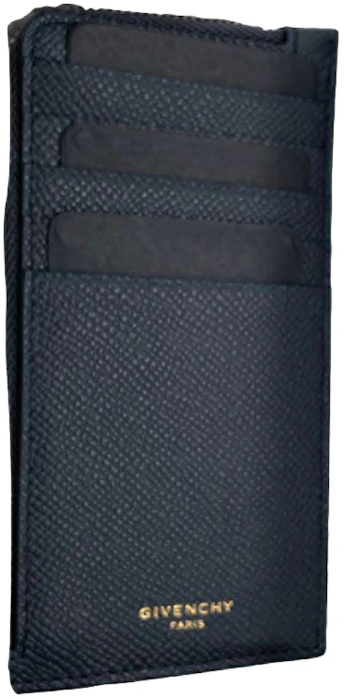 Givenchy Vertical Card Holder Navy in Leather - US