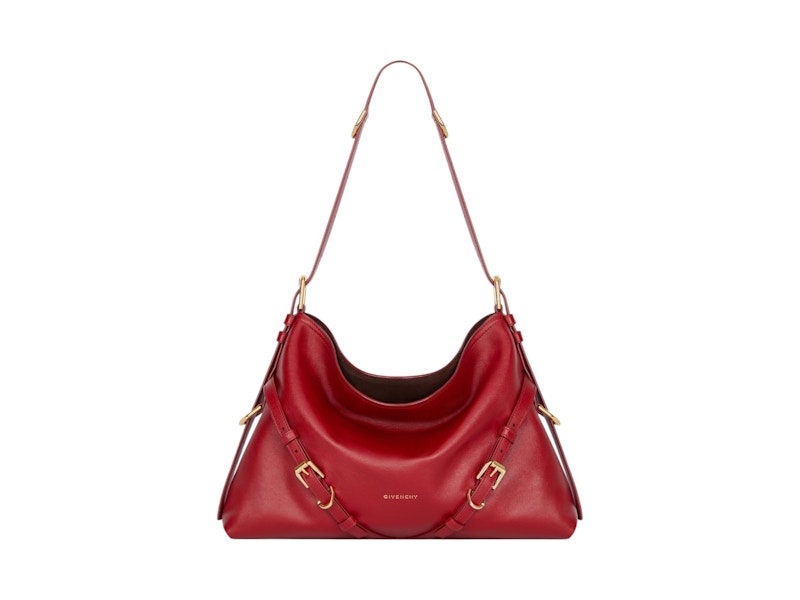 Pre-owned Givenchy Women's Voyou Medium Bag In Dark Red