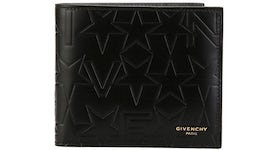 Givenchy Wallet Star Embossed Leather Black