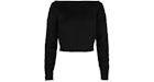 Givenchy Women's Cropped Knit Sweater Black