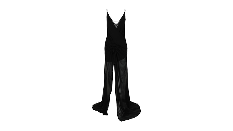 full formal evening dress Nox Anabel E1043 Graceful Off-the-Shoulder Prom Gown Black / 2 main image 1