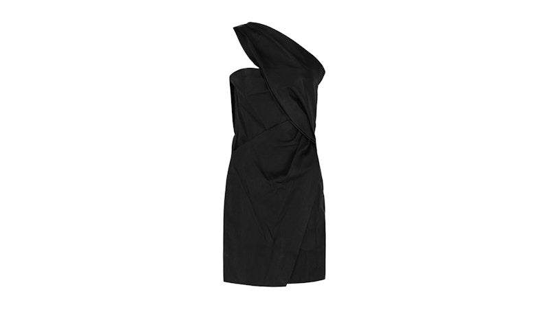 chinese dress ladies Black Faux Leather Dress | Punchy Cactus main image 0