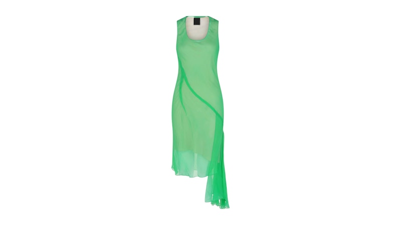 Givenchy Women's Ruffled Silk Dress Absynthe Green