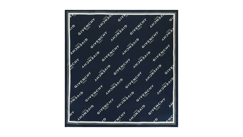 Givenchy Women's Shadow Square Scarf In Silk Navy