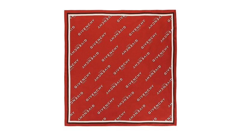 Givenchy Women's Shadow Square Scarf In Silk Red