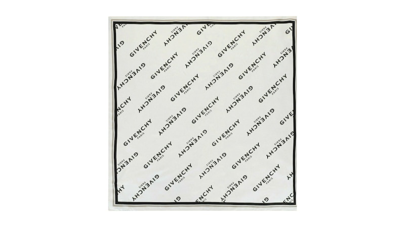 Givenchy Women's Shadow Square Scarf In Silk White