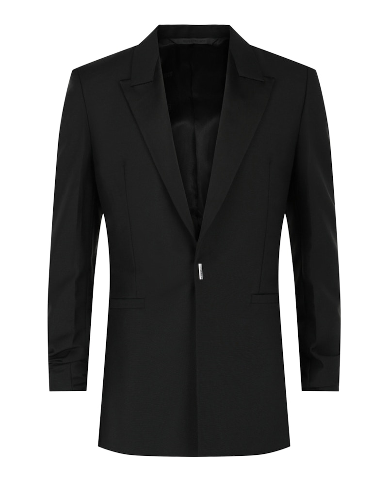 Pre-owned Givenchy Men's Wool Blend Blazer In Black