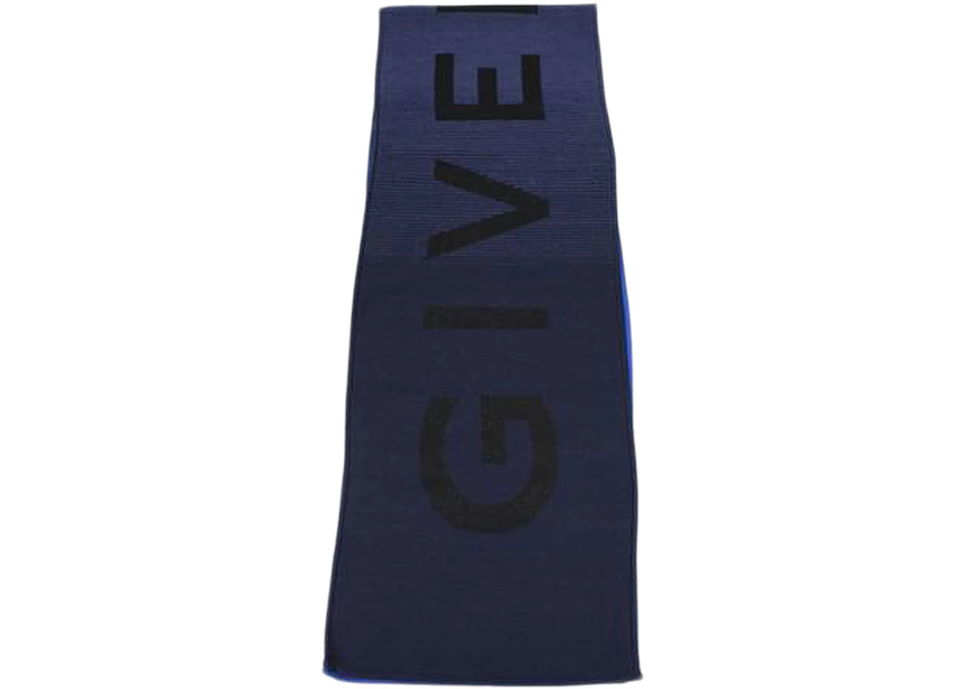Givenchy Wool Gradient Logo Scarf Black/Multi Blue Men's - US