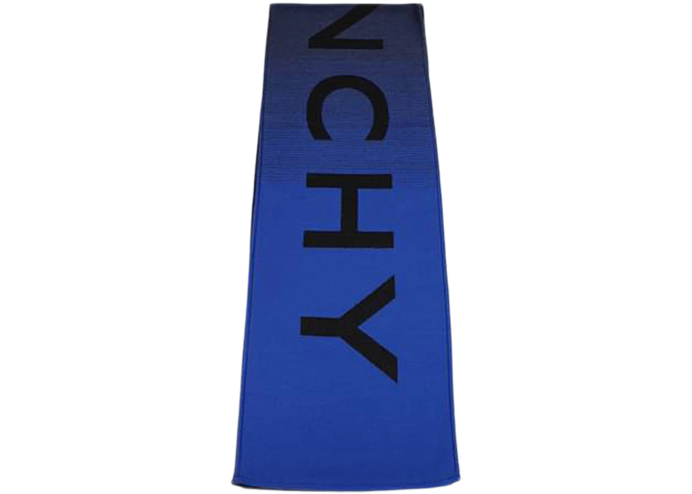 Givenchy Wool Gradient Logo Scarf Black/Multi Blue Men's - US