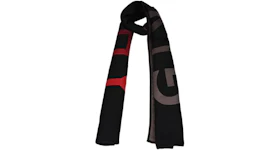 Givenchy Wool Gradient Logo Scarf Black/Multi Red